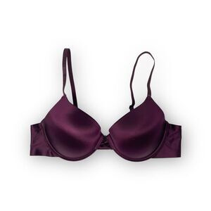 Danskin Bra Purple Padded Underwire Adjustable Clasp Back Women’s Size 38C